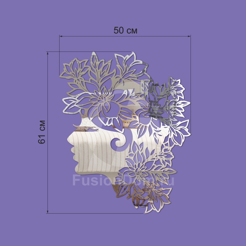 зеркало Леди размер цвет