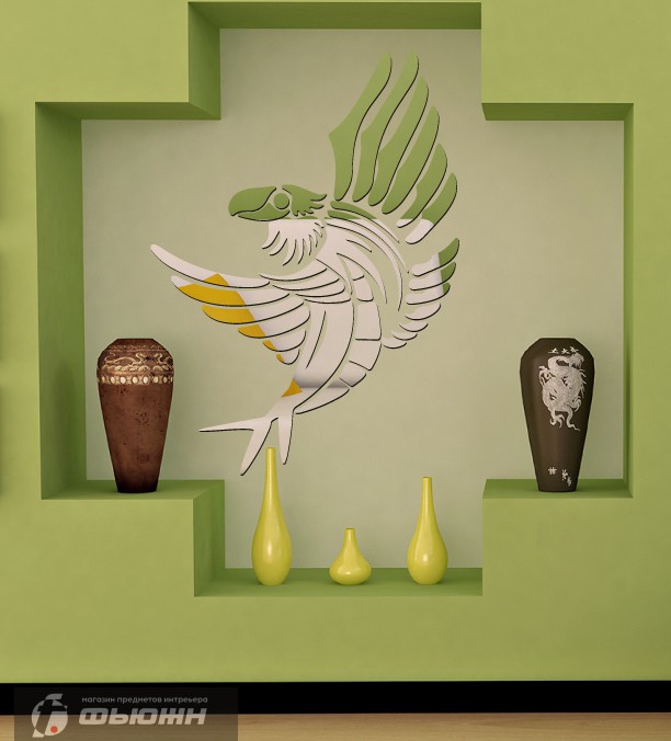 Акриловое Зеркало Сказочная птичка