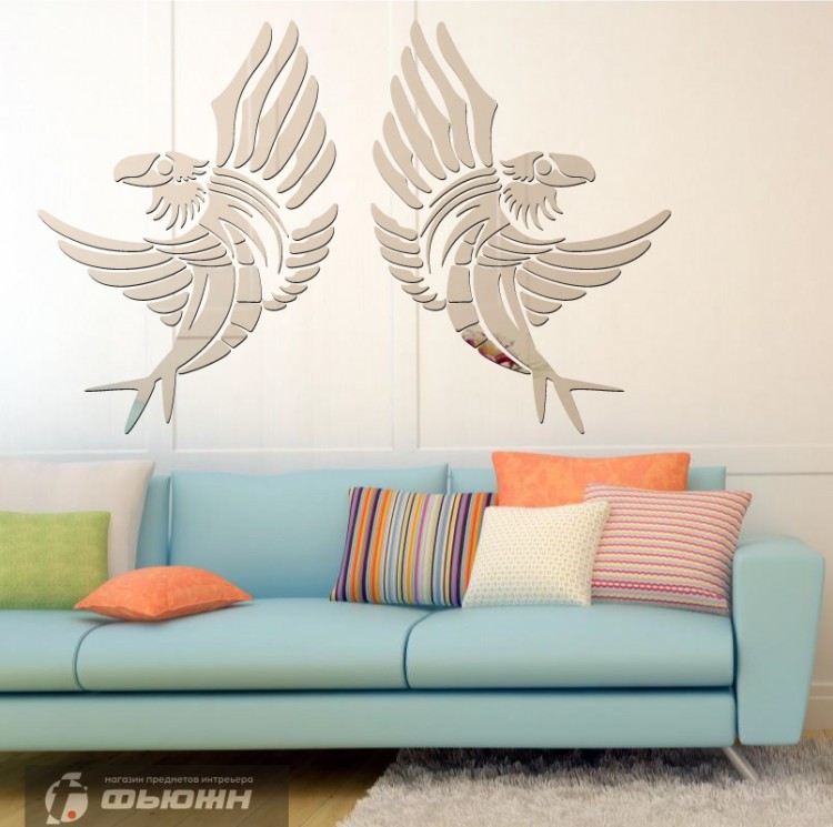 Акриловое Зеркало Сказочная птичка