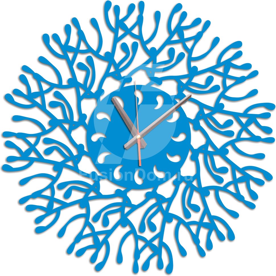 Настенные часы Веточки голубой