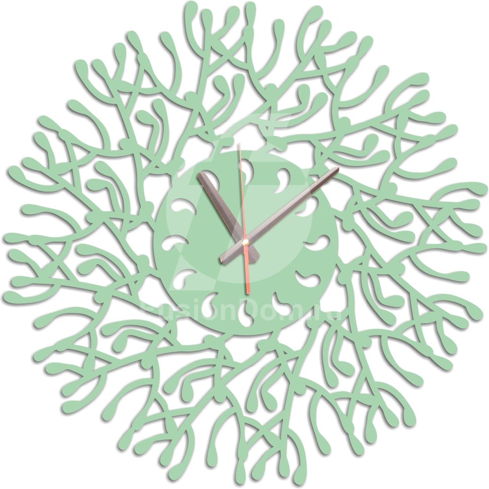 Настенные часы Веточки мята