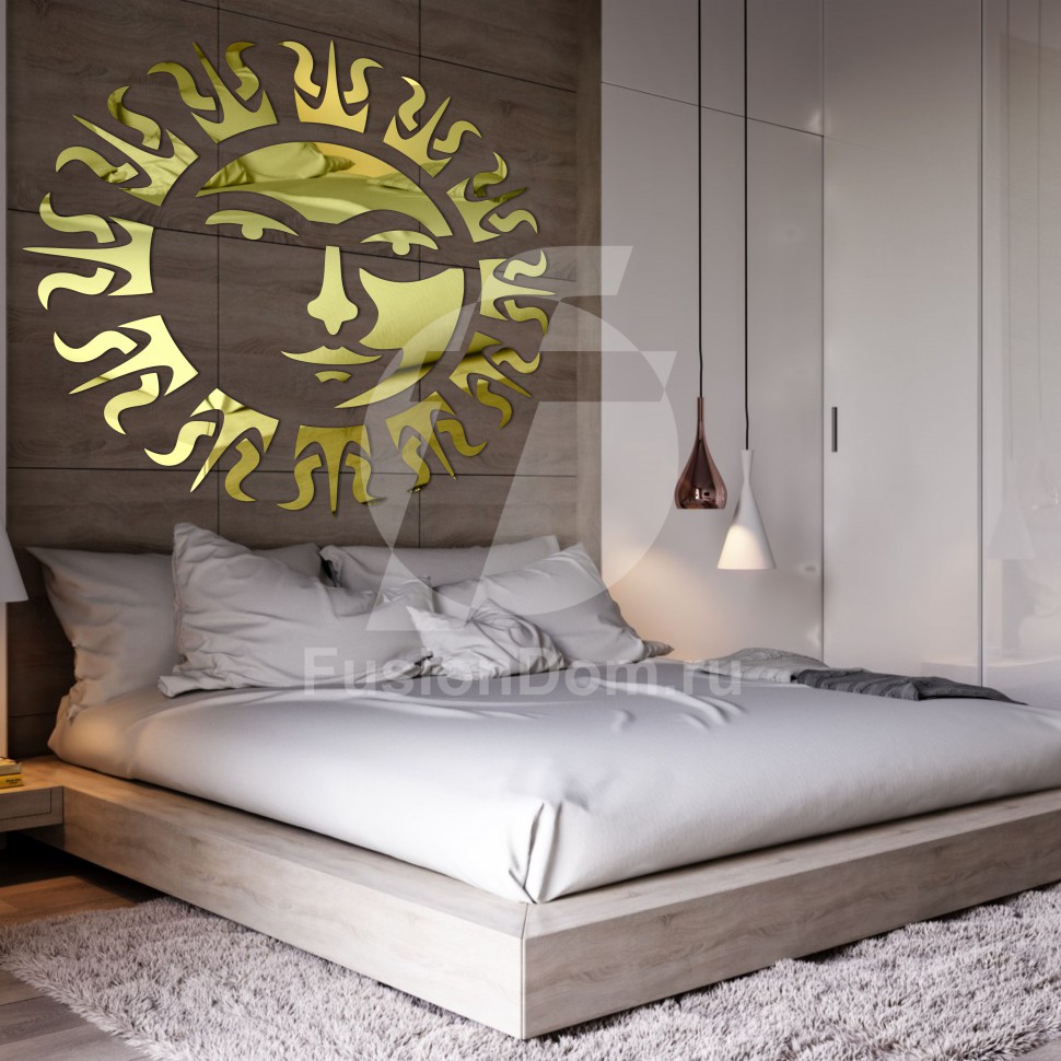 Акриловое зеркало Солнышко