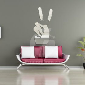 зеркало ладонь peace