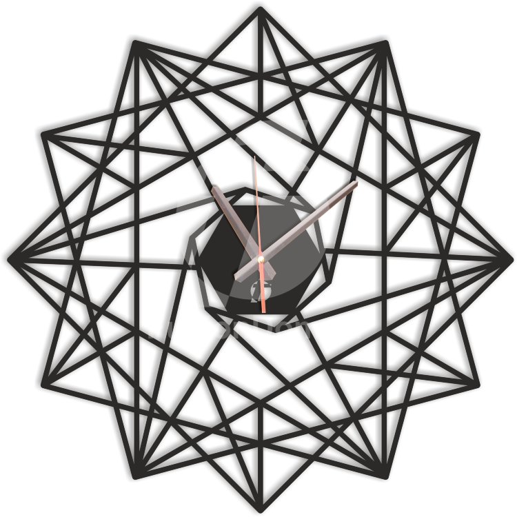 Настенные часы Линии