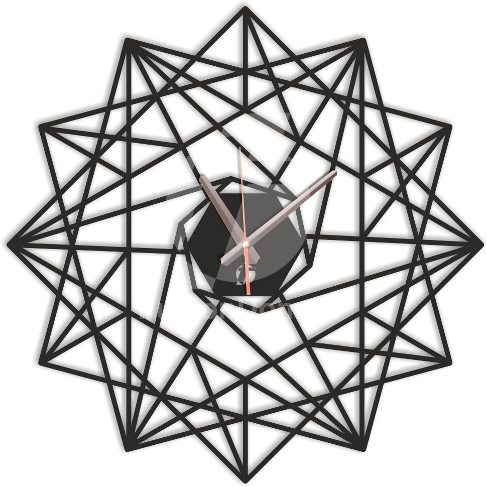 Настенные часы Линии