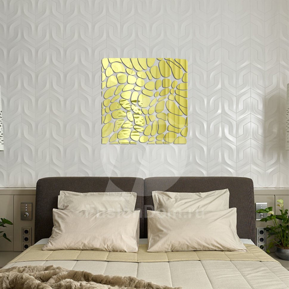 панно Камни золото 1