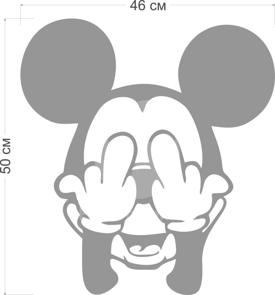 Акриловое зеркало Mickey Mouse