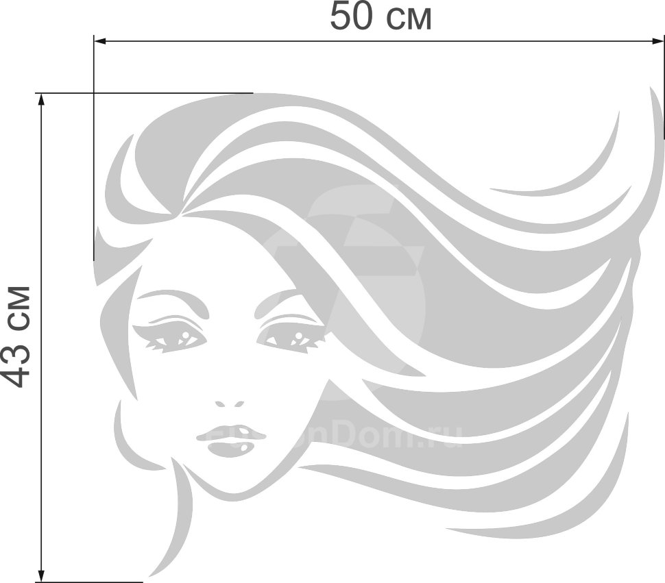 зеркало Личико размер