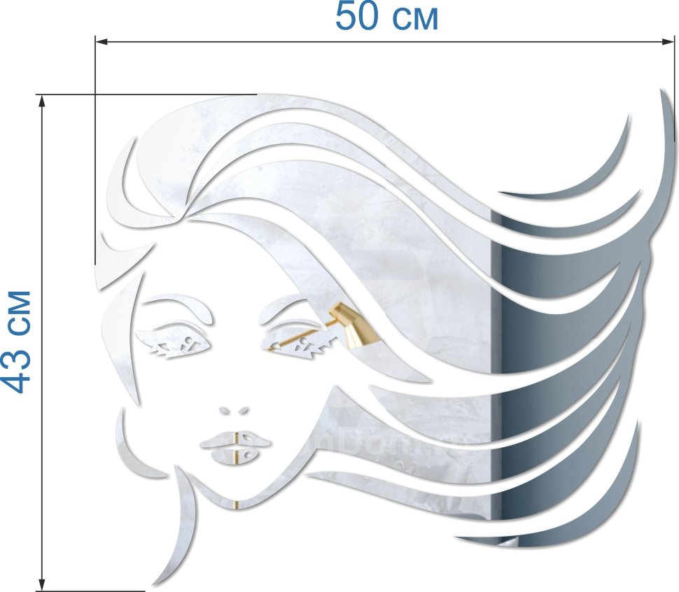 зеркало Личико цвет